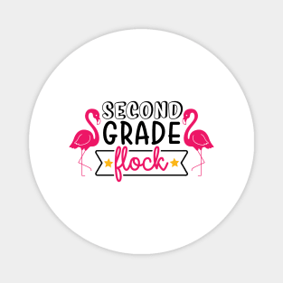 Second Grade Flock Funny Kids School Back to School Magnet